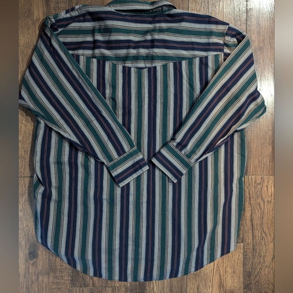 Ely Cattleman Blue Green Pearl Snap Shirt Mens Sz 3XL Cowboy Western Long Sleeve - Picture 9 of 12